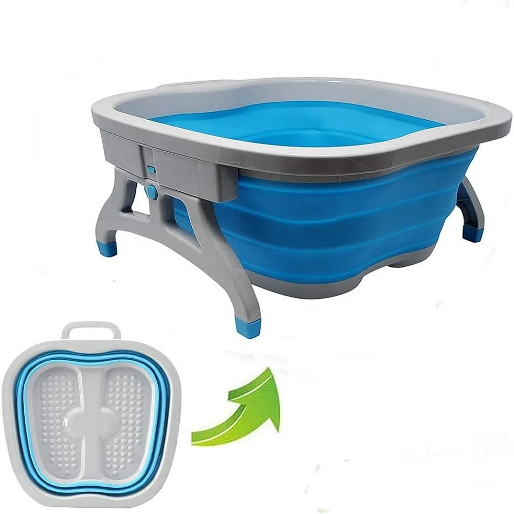 Collapsible Foot Bath Tub Foldable Foot Basin Large Foot Soaking Bucket