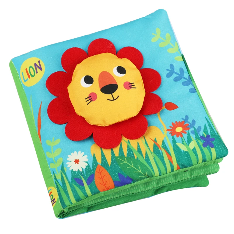 Wholesale Interactive embroidery Educational Activities Baby Quiet Book soft cloth 3D animal Toy Book Engage Your preschool