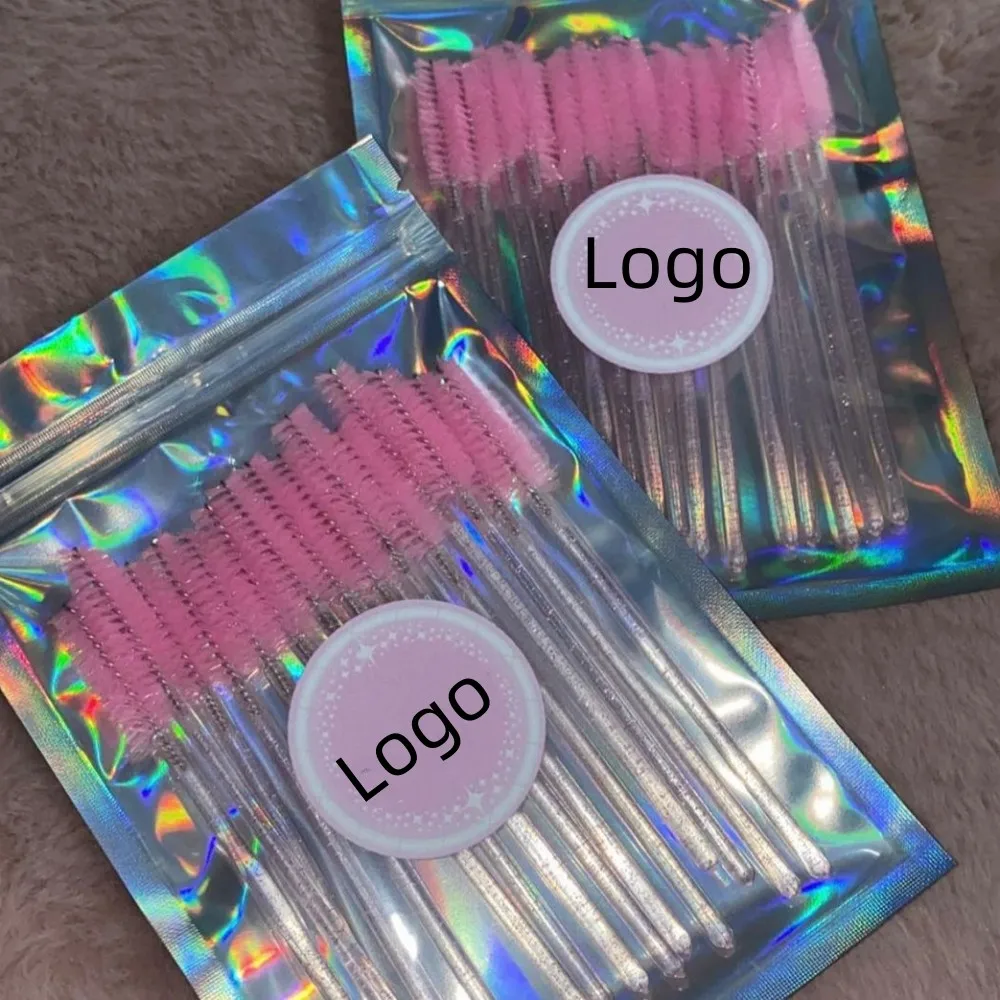 Disposable mascara wand lash cleaning brush eyelash lash extension tech supplies micro brushes lash brush and spoolies