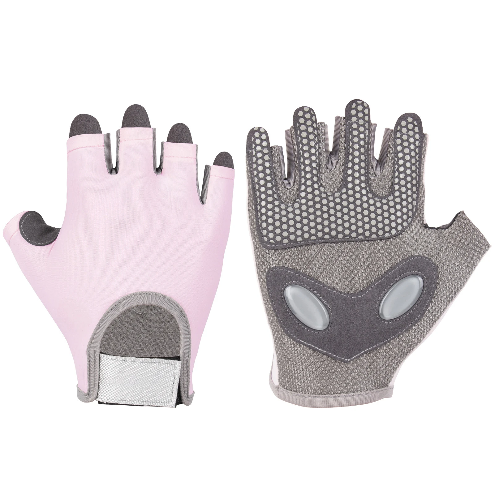 Sports half-finger liquid silicone protective fitness gloves skipping yoga breathable thickened palm pad wear-resistant non-slip