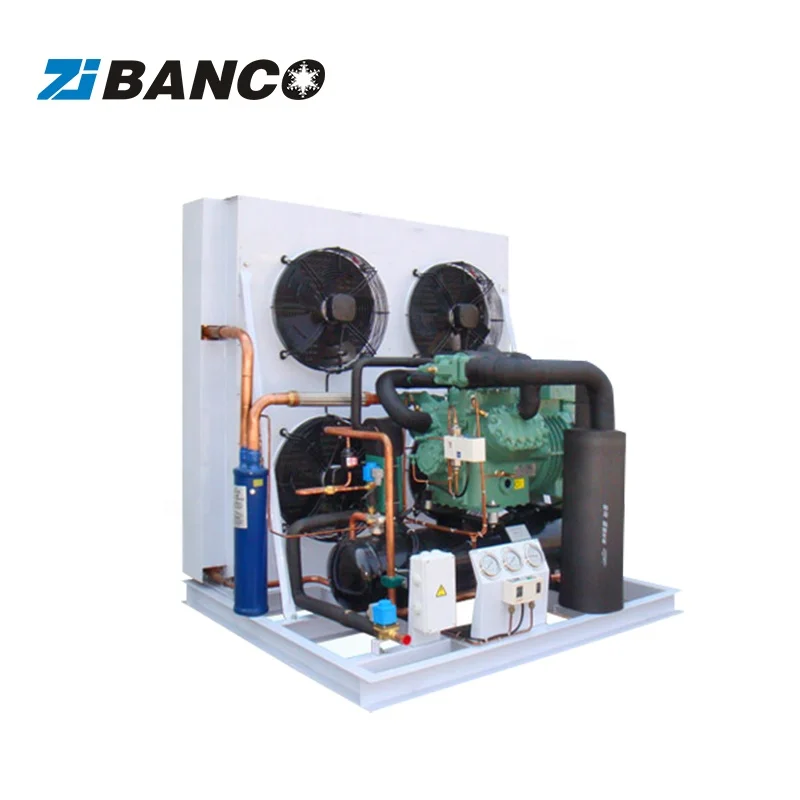 Низкотемпературный двухступенчатый компрессор bizter, холодильные установки, конденсаторный блок