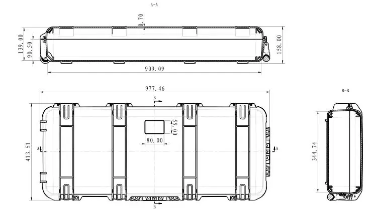 
waterproof plastic protective sight optics sight tactical rifle gun safe case 