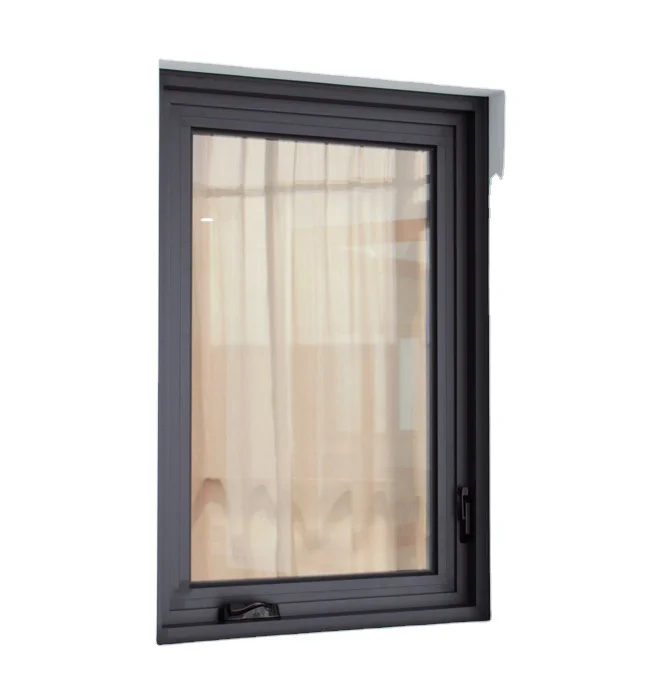 double tempered glass thermal break American crank aluminum casement window