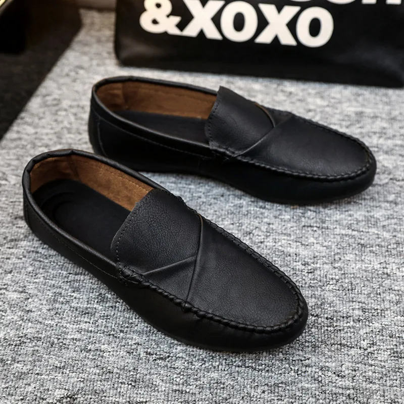 summer 2024 loafers male Korean version breathable Wholesale  new casual fashion leather shoes