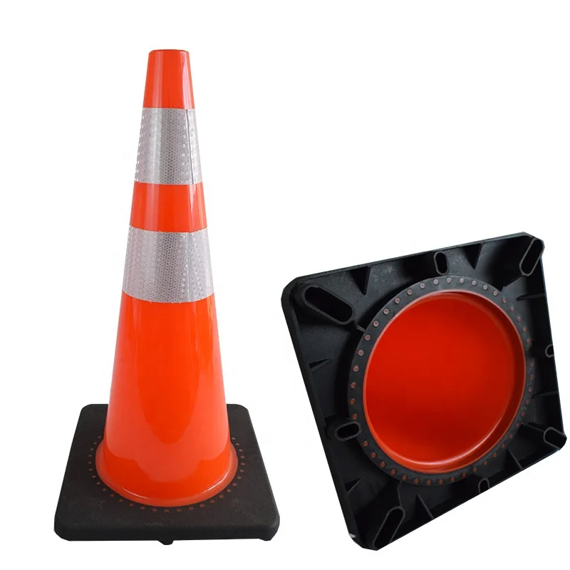 70cm Reflectivre plastic PVC traffic road cone for road safety