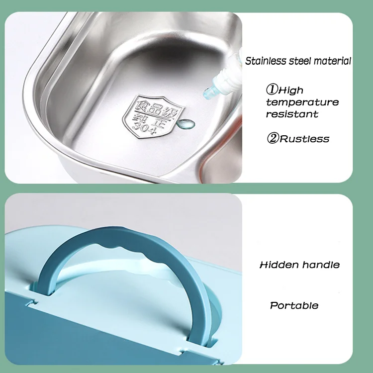 Customizable 4 Compartments Meal Lunch Box Enfant For Children