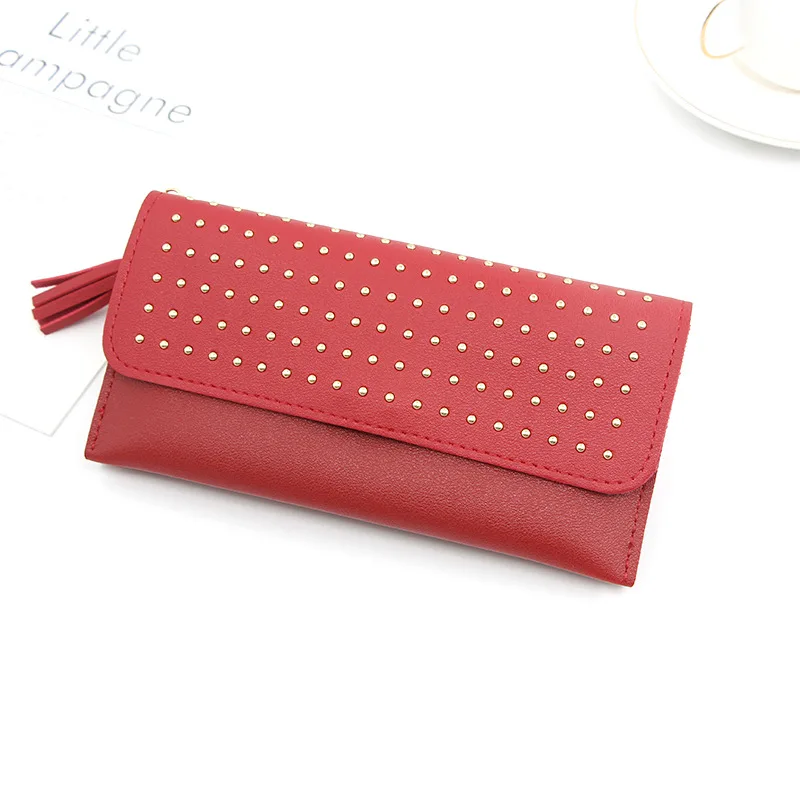 New Ladies Long Wallet Student Wallet Female Wallet Female Clutch Bag Multi-function Multi-card Bit Coin Purse