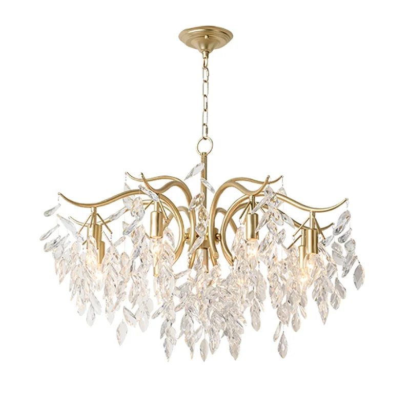 K9  rock crystal Chandelier for Living Room luxury cristal modern chandelier lighting for kitchen