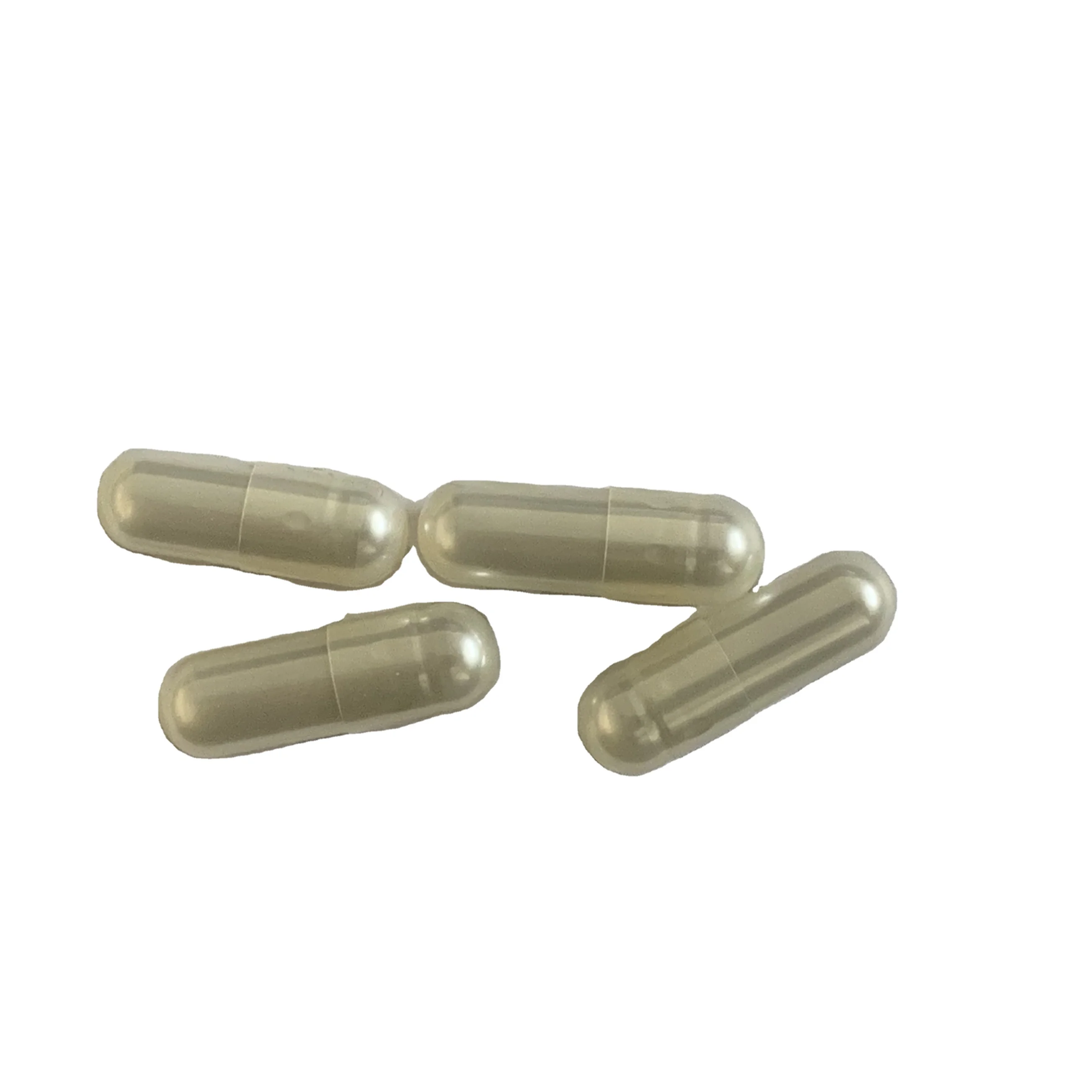 size 0 pearl white hard empty  gelatin capsule