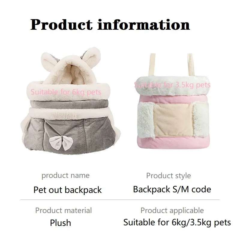 Carrier for cat,Pet cat backpack,Cat bag,Soft,Thick and Warm,winter outdoor Backpack,Handmade,limited edition,Free shipping