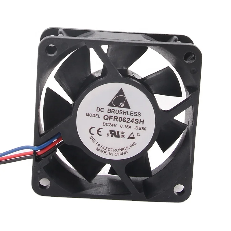 Новый DELTA 12 В 48 DC24V 0.15a EC AC 60x60x25 ММ6 см 6025 3-проводной двухшарикоподшипник серверный Частотный преобразователь QFR0624SH охлаждающий вентилятор