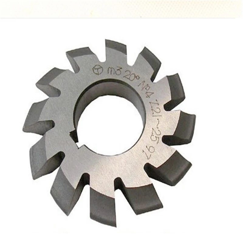 Single Sheet NO.1-NO.8 m0.5 M1  M1.5 M1.25 M1.75 M2.5 M3.5 M8 Modules PA20 Degrees HSS Gear Milling cutter Gear Cutting Tools