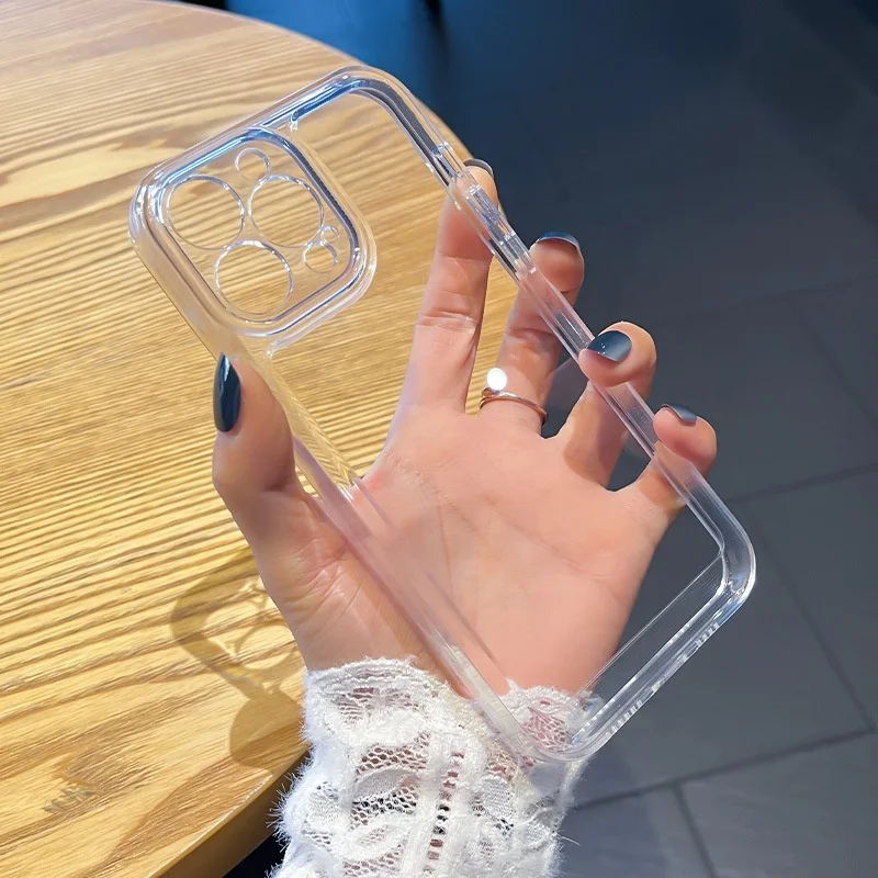Space case For iPhone 14 Transparent airbags shockproof tpu cell Phone Case Clear Back Cover Mobile Phone Case For Iphone 14 Pro