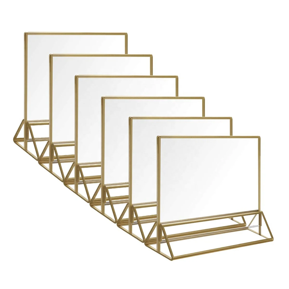 5X7 Золотая настольная рамка с цифрами акриловые знаки и настольные цифры Свадебный держатель для карт акриловый свадебный Декор Пейзаж