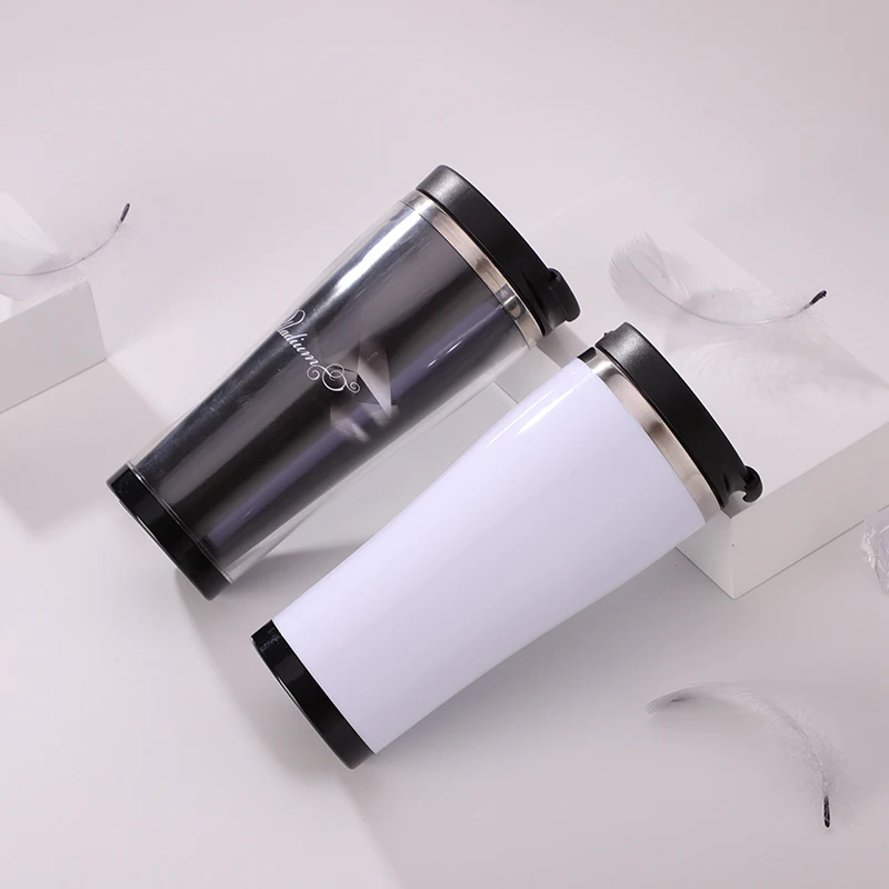 Double Wall Insulated Stainless Steel Cup Thermal Coffee Travel Mug Cow Drinking Cup