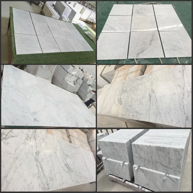 Bianco Carrara Marble Subway Tiles Polished Italy White Marble Flooring & Wall Tiles