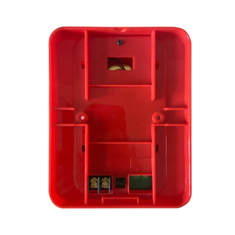 Fire Strobe Siren with LED Light Horn Strobe Sounder 12V/24V Fire Alarm Siren Speaker Fire Alarm System Accessories