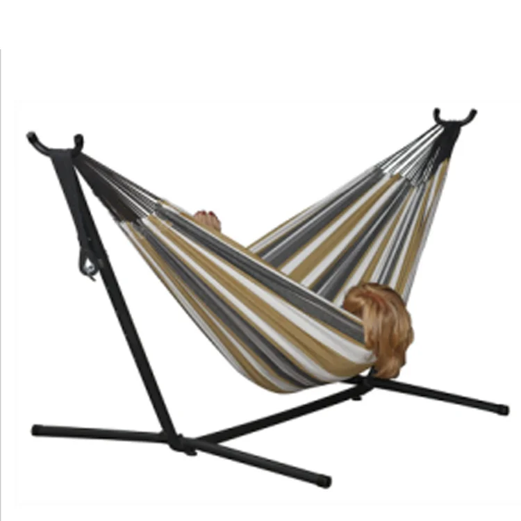 Cheap Outdoor Garden Adult Iron Folding Hammock Stand Portable Hammock with Metal Frame