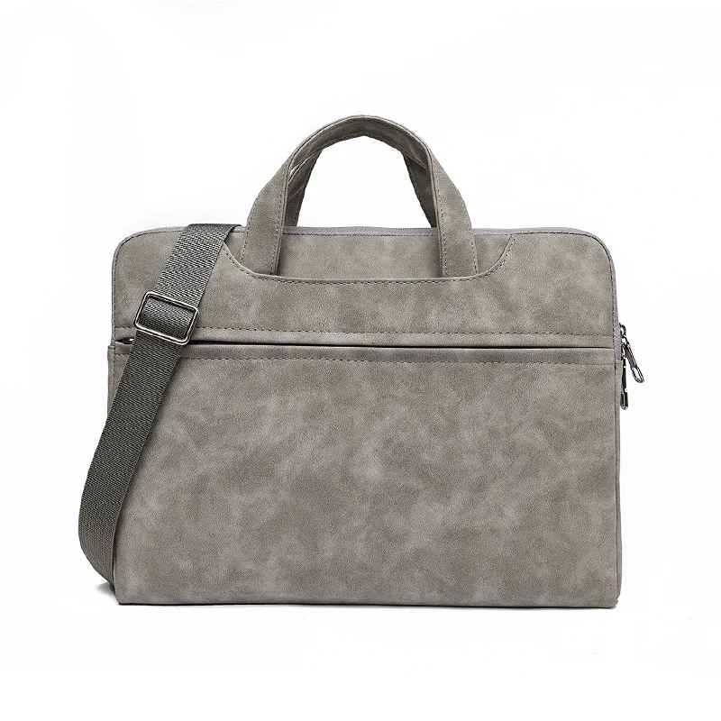 Quilted NUBUCK Computer Laptop Bag Reusable Briefcase Messenger Laptop and Travel Bag