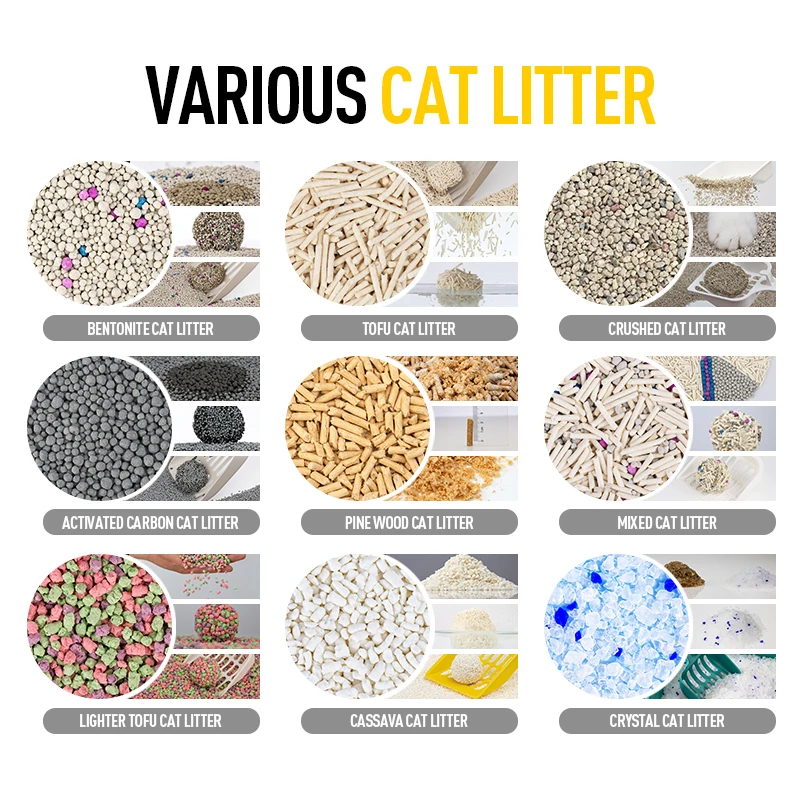 Factory Wholesale OEM ODM Dust Free Pine Corncob Crystal Clumping Tofu Bentonite Cat Litter