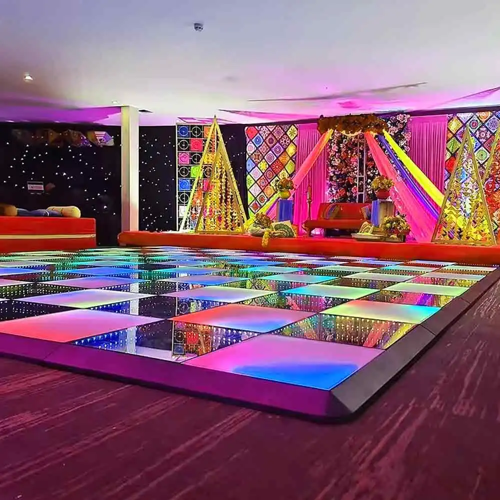 Dj Disco стеклянное освещение 3d KTV светодиодные танцевальные напольные сценические огни оборудование