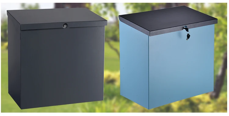 Outdoor Waterproof  big size metal Parcel box galvanized steel parcel box