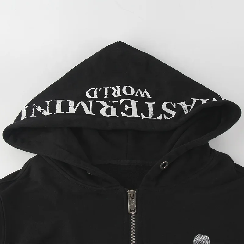 Fashion Hip-Hop Style Fall Hoodie 100 Cotton Sweater Custom Printing Logo Full Zip Casual Sweater Hoodies