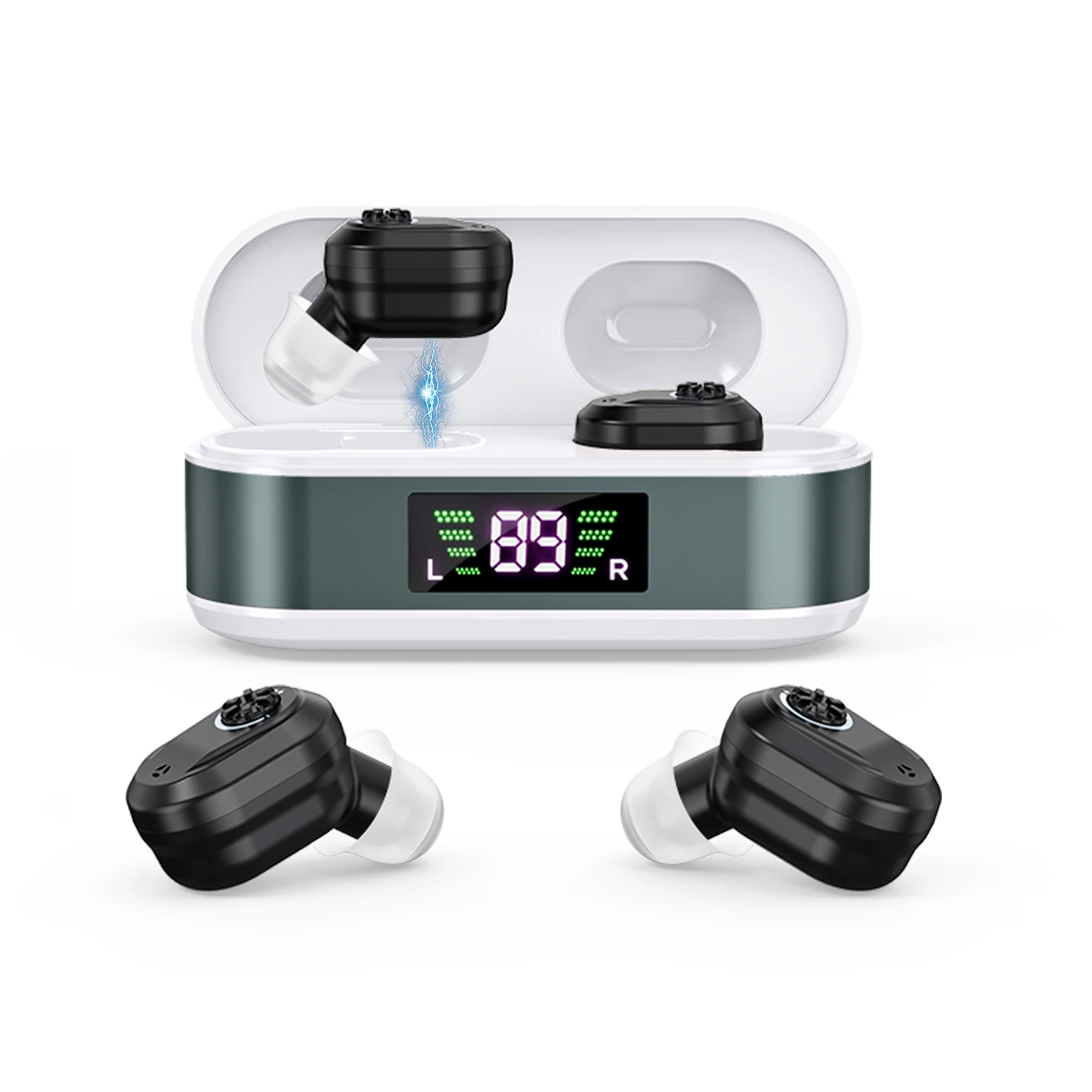Digital Rechargeable CIC Hearing Aids Mini Portable Hearing Aid With Noisie Reduction Invisible Ear Amplifier Clear Sound ITE