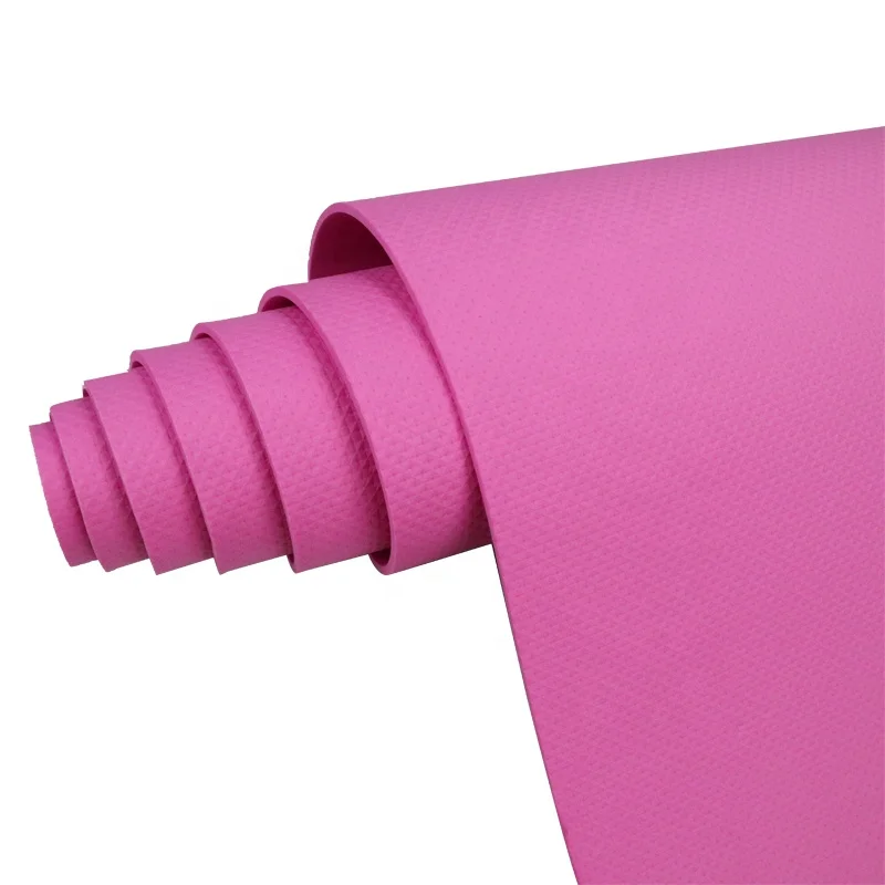 Wholesale pilates mat de yoga non slip pvc kids de suede strap custom eco friendly foldable rubber nbr yoga mat