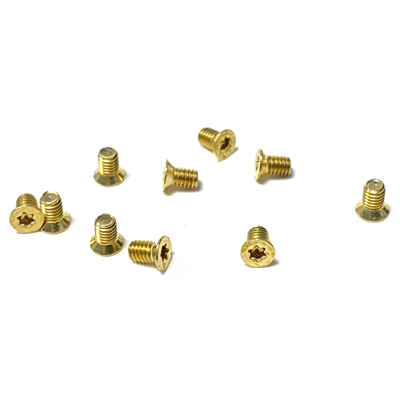 mini small size micro torx countersunk head tornillos metal brass screw m2 m2.5 m3
