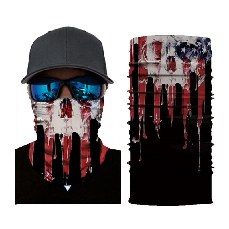 
Skull Fishing Paisley Bandana Face Crop Top Neck Gaiter Headwear Bandana Tube Outfit Customised Bandana Durag Calavera 