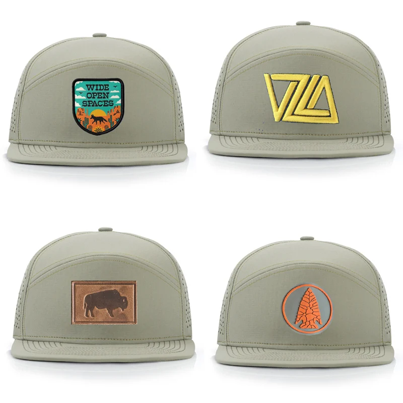 nylon 7 panel trucker hat dry quickly hat patch custom snapback cap