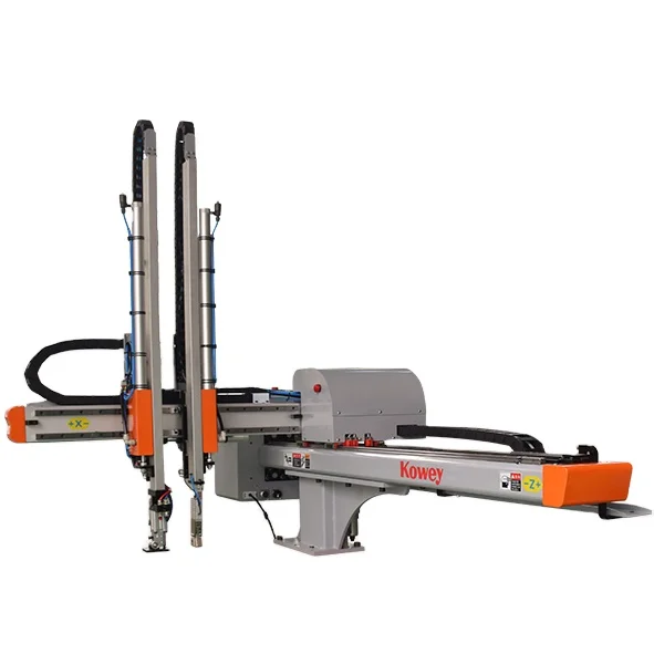 Kowey Cantilever Style 1-axis Pneumatic Robot to take out PET products from injection molding machine