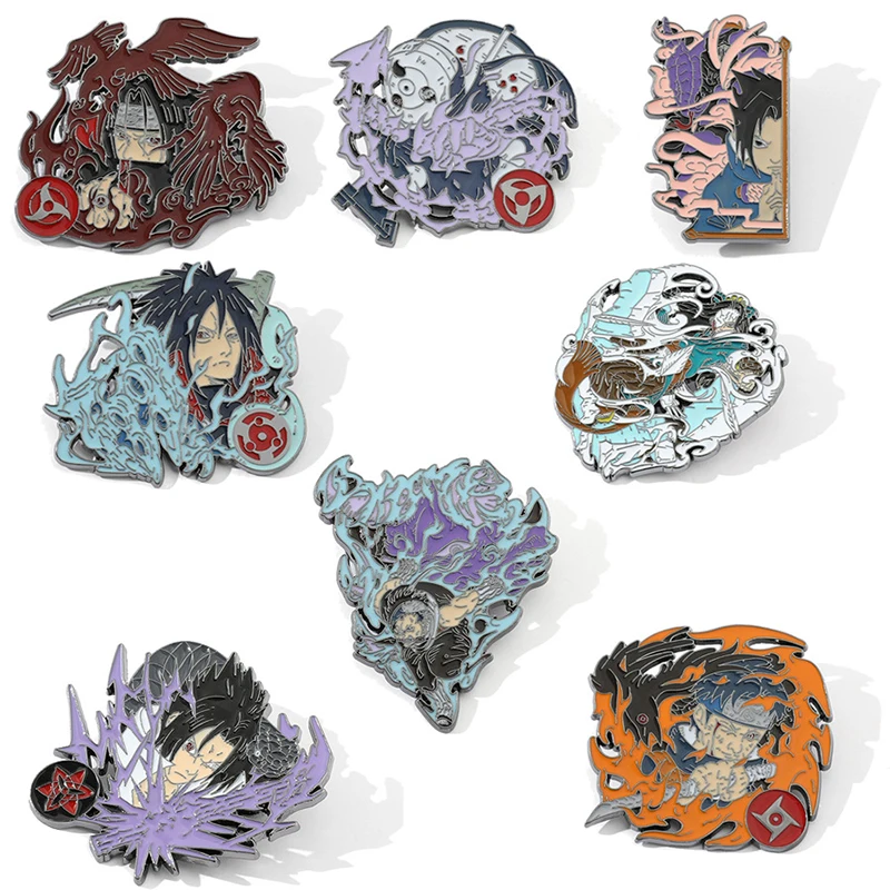 Japan Anime Uchiha Itachi Kakashi Metal Pins Pin Badges Customized Brooches