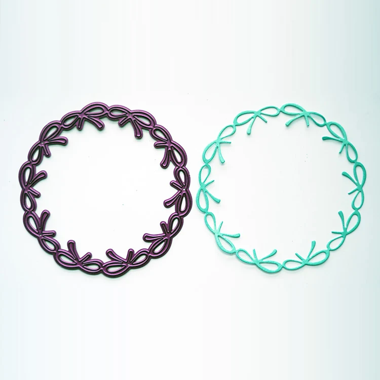 Metal Novelty Crafts Christmas Decoration Custom Diy Cards Template Metal Cutting Dies Sets With Paper