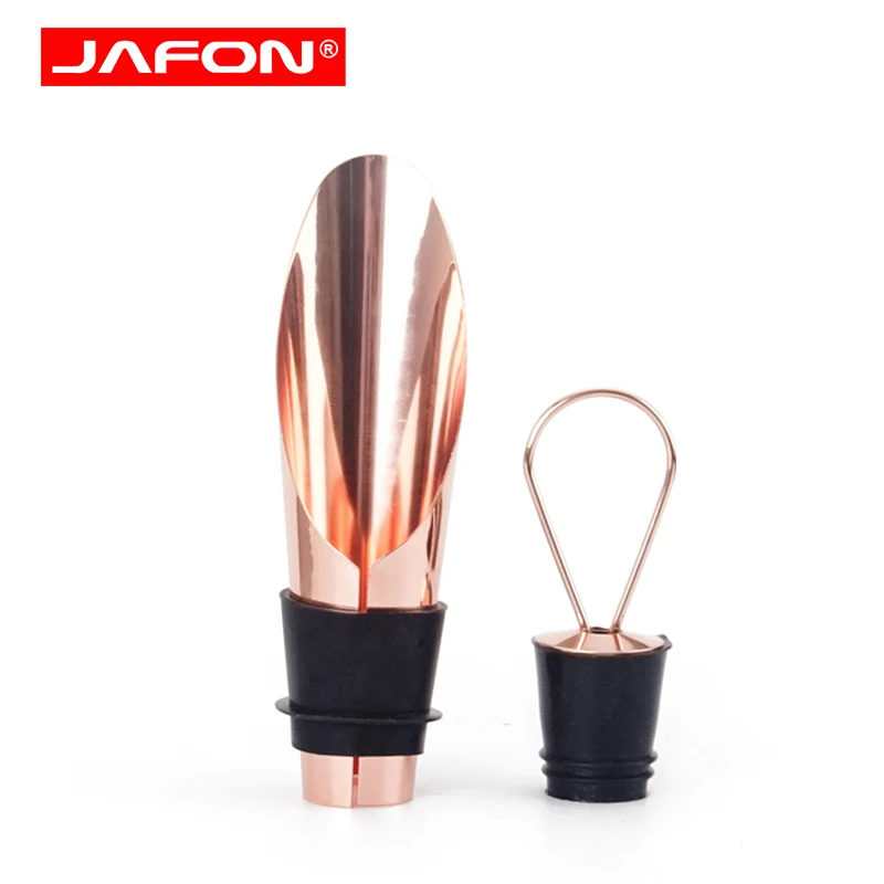Jafon Wine Pourer Hot Sale Portable Mini Luxury Air Aerator stainless steel Wine Bottle Pourer