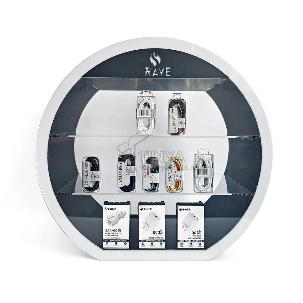 Black Myth Wukong Customize Acrylic Counter Top Cigarette Display Stand for Smoking Shop With Led Lights