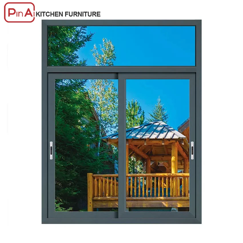 PINAI european house aluminum alloy doors and windows designs double glazed sliding window