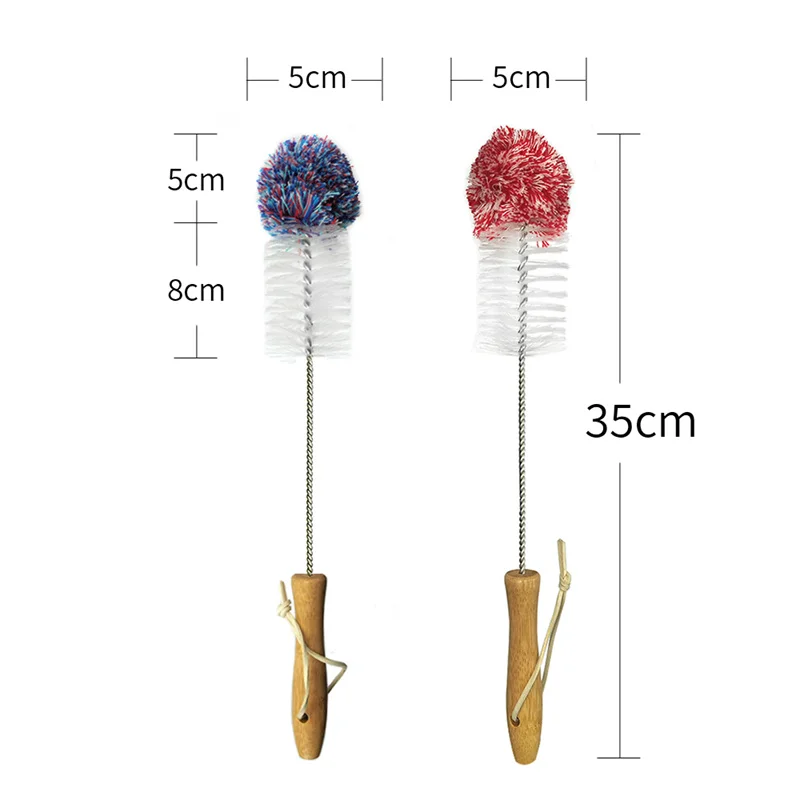 2022 Customization Cylindric Eco Friendly Stainless Steel Sisal Hog Bristle Long Straw Cleaning Brush