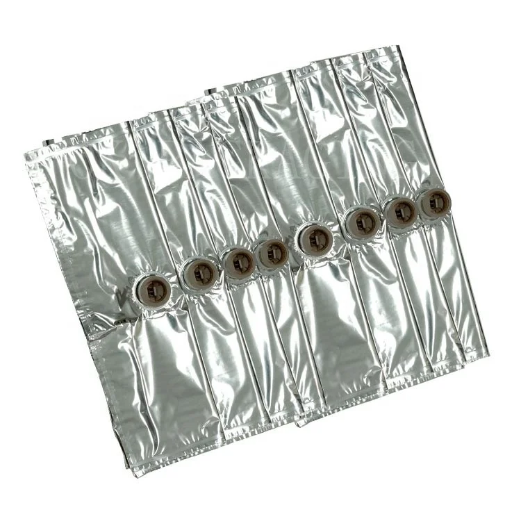 5L 10L BIB Box Valve Juice Liquid Wine Beverage Coffee Packaging PE AL Plastic Secure Spout Gravure Printing Surface Handling