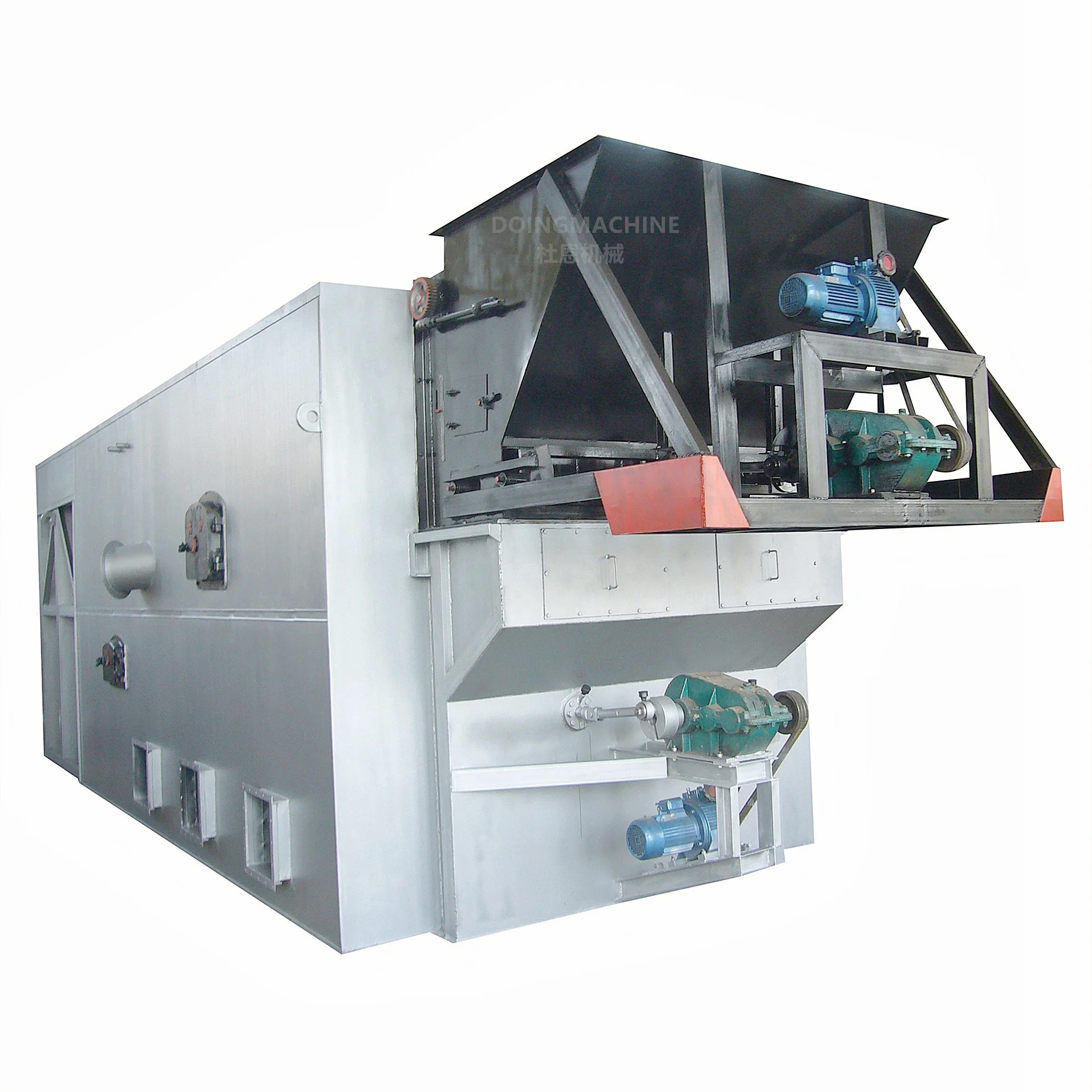 Industrial reciprocating grate biomass wood fired hot air generator