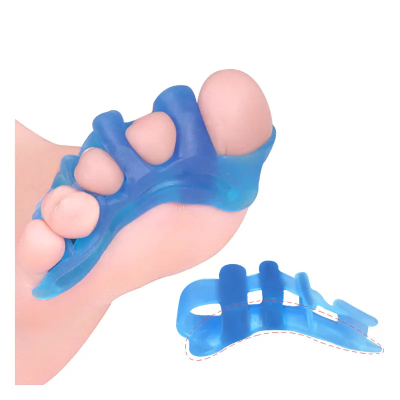 5 Holes Toe Stretcher Soft Silicone Toe Spreaders for Bunion Pain Relief and Stretching Toe Separators
