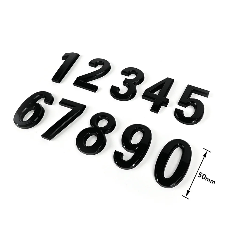 Customized ABS Plastic Acrylic 3D Letters Car License Plate Numbers Letters