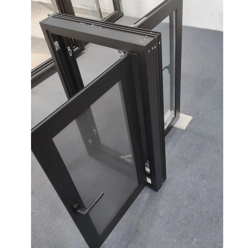 Double glazed windows casement windows best aluminium windows thermal break system