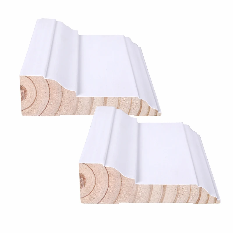 Custom Popular White Primed Colonial    casingMoulding for Indoor Decoration