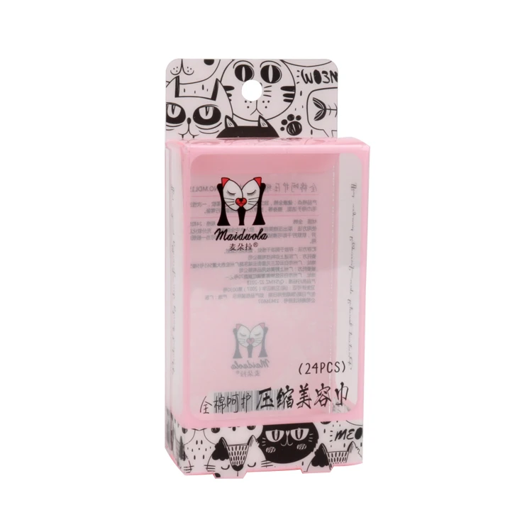 Clear Plastic Cosmetic Packaging Transparent PVC PET Plastic Packaging Boxes For Makeup Foam