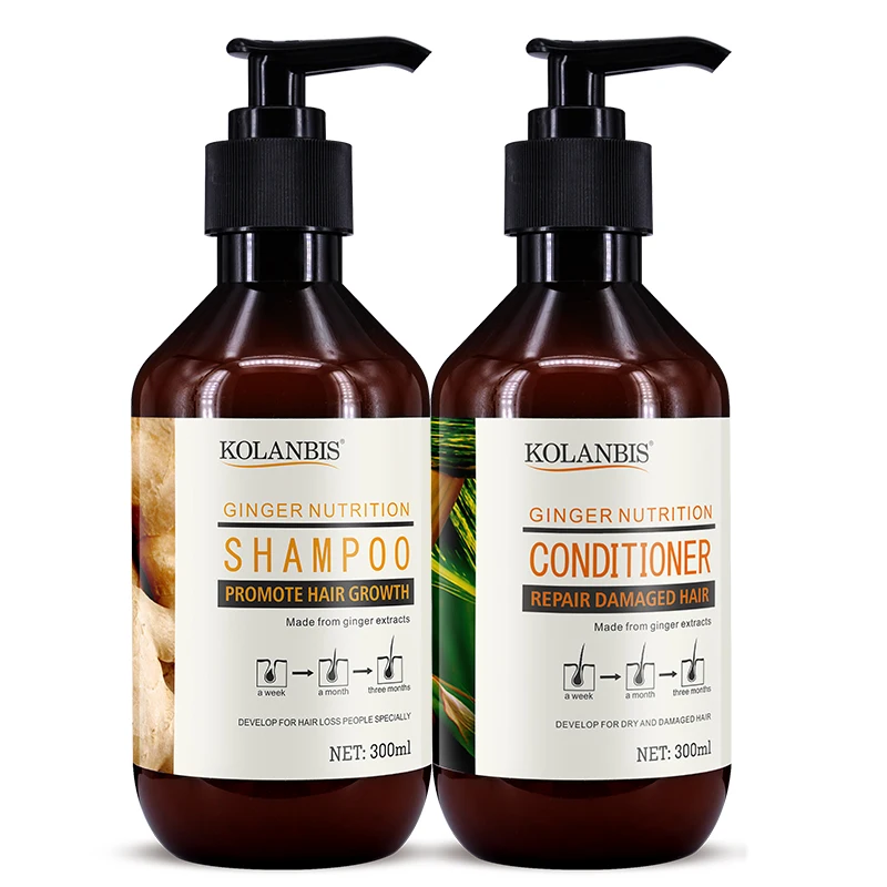 Шампунь для роста волос Ginger king от частной марки для лечения выпадения волос