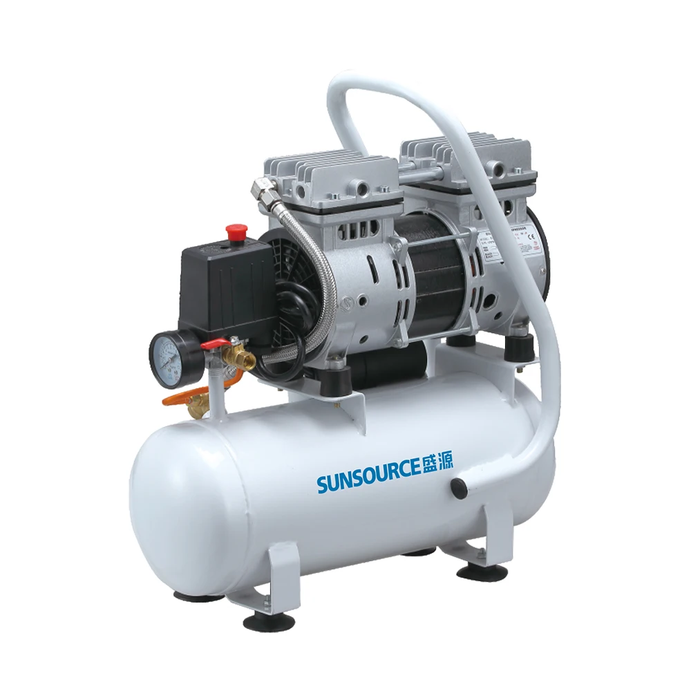 Compresor De Aire Mini 9L 7 Bar 0.74Hp 550W Silence Oilless Silent Low Pressure Oil Free Air Compressor