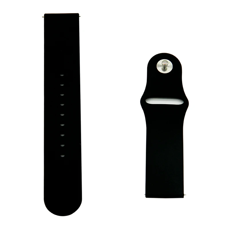 20/22MM High-end Style Silicone Sports Strap Universal Solid Color Strap for Smart Watch Strap for Fit bit Wrist Watch