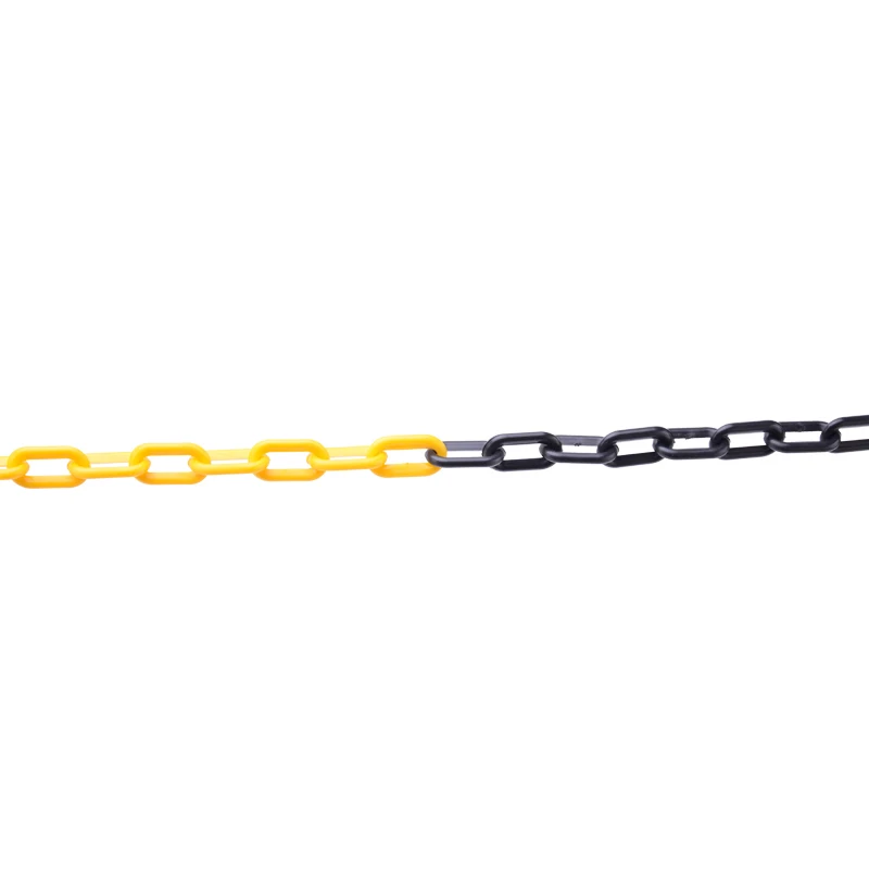 PE material 8mm colorful highway plastic caution chain for post